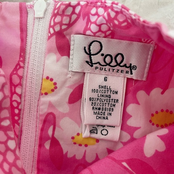 Lilly Pulitzer Pink and White Floral Dress - Picture 5 of 8